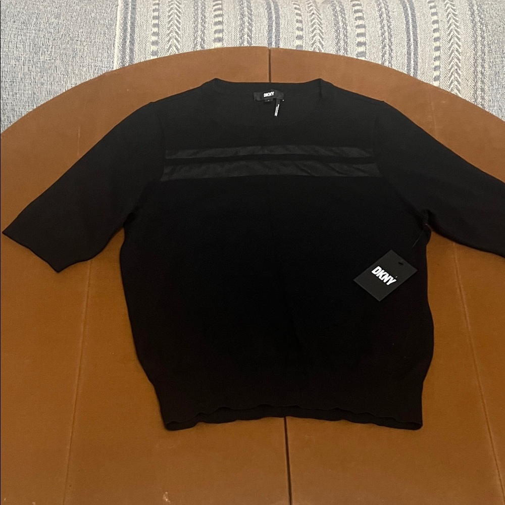 DKNY Black Crewneck Sweater